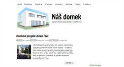 Desktop Screenshot of nasdomek.cz